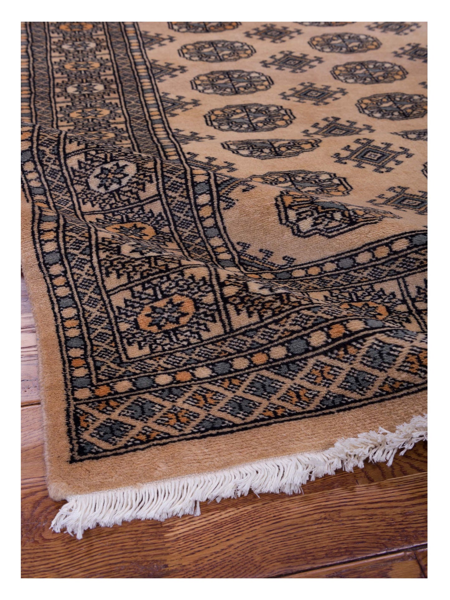 Bokhara Beige Beige 4.1x5.11 Hand Knotted Rug