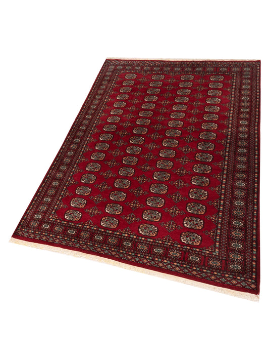 Bokhara Red Red 4.11x7.8 Hand Knotted Rug
