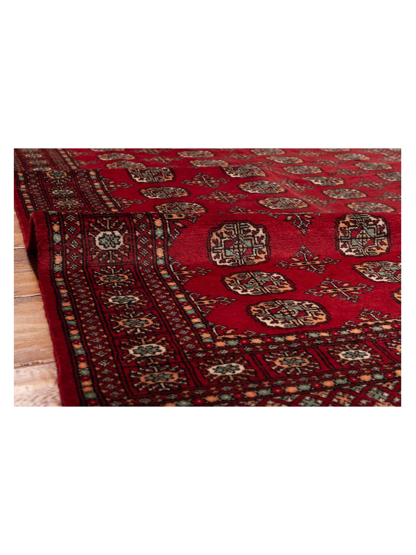 Bokhara Red Red 4.11x7.8 Hand Knotted Rug