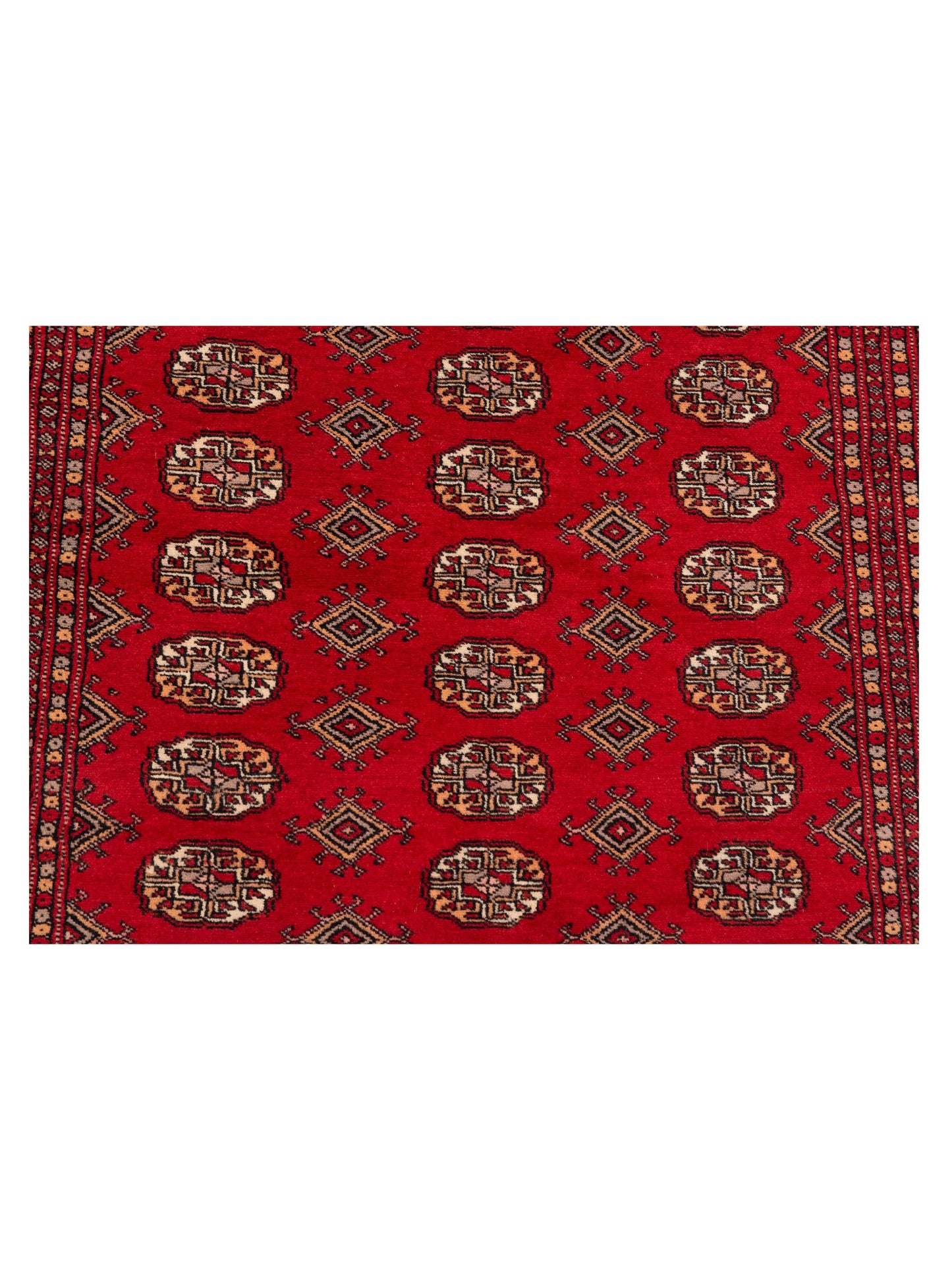 Bokhara Red Red 5x8.2 Hand Knotted Rug