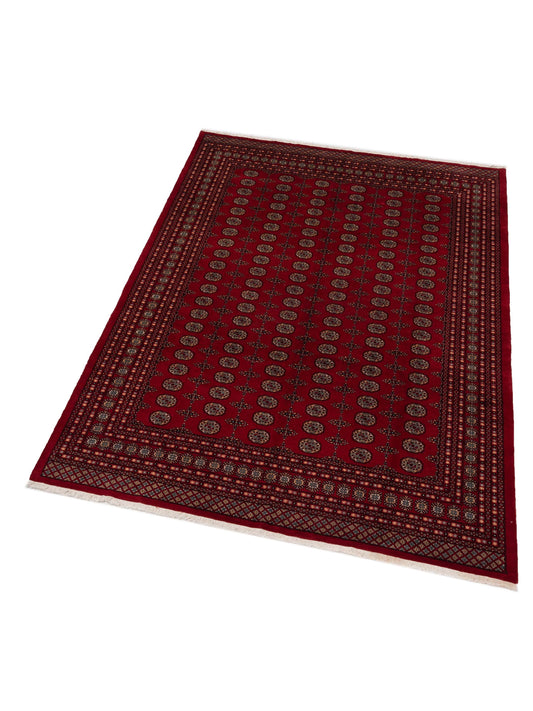 Bokhara Red Red 9.2x11.6 Hand Knotted Rug