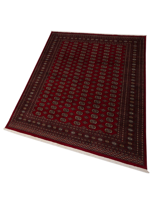 Bokhara Red Red 9.1x11.11 Hand Knotted Rug