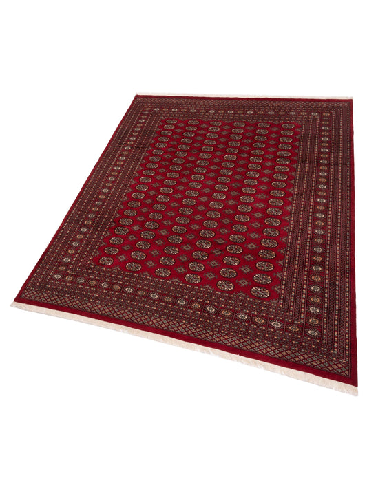 Bokhara Red Red 9.1x11.9 Hand Knotted Rug