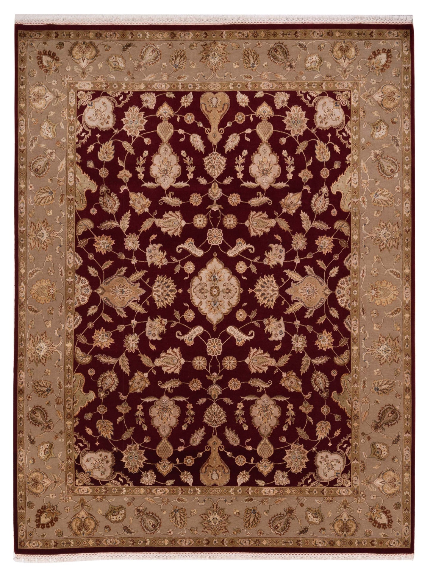 Rajpur Imperial Silk  Red Cream Traditional