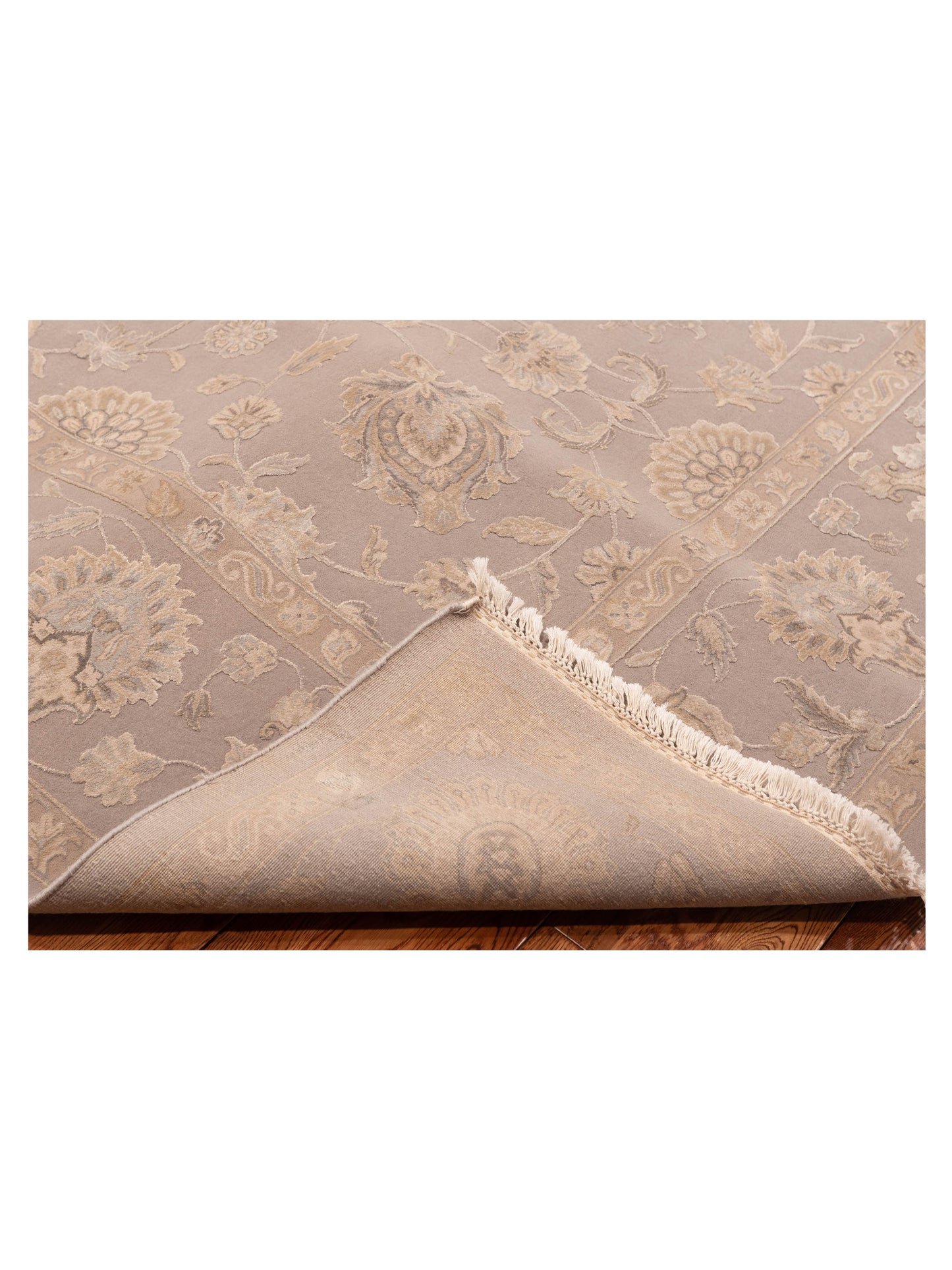 Javira Silk Silver 9.2x12.2 Hand Knotted Rug