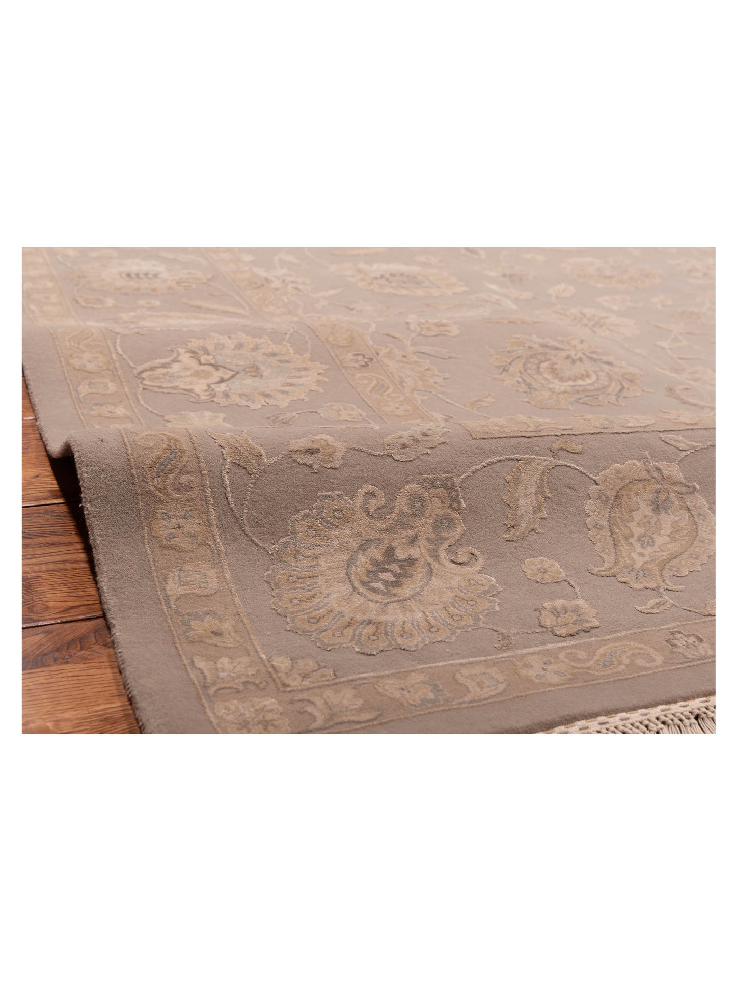 Javira Silk Silver 9.2x12.2 Hand Knotted Rug