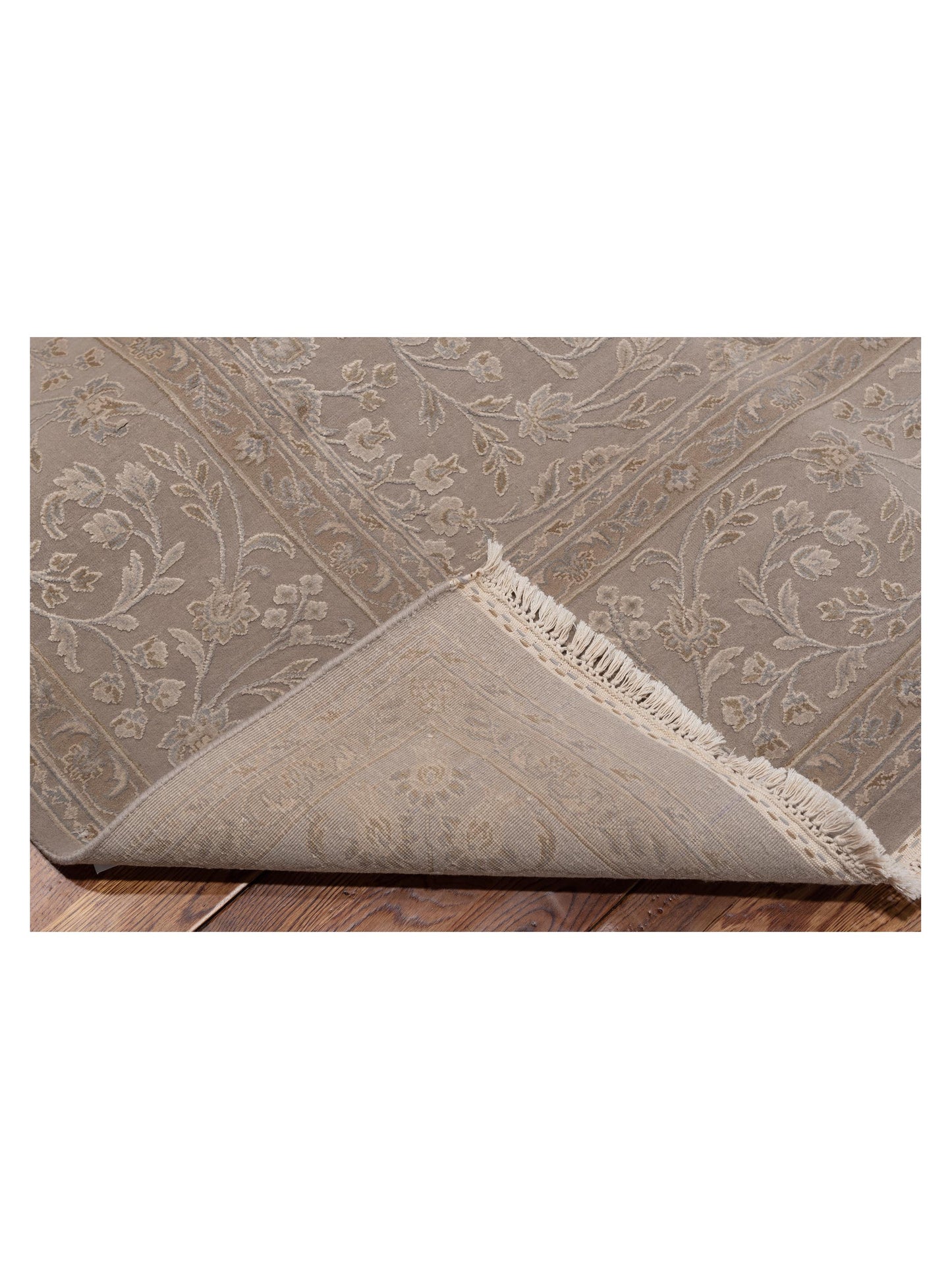 Javira Silk Silver 8x10.1 Hand Knotted Rug