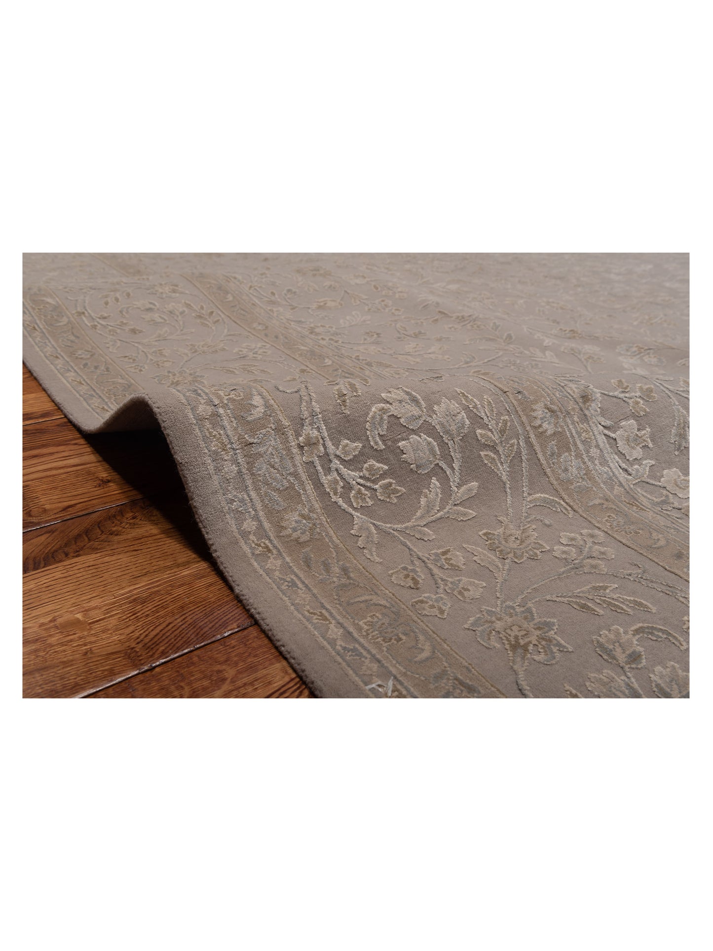 Javira Silk Silver 8x10.1 Hand Knotted Rug