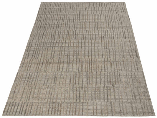 Tibarra Silver 8.1x10.3 Hand Knotted Rug