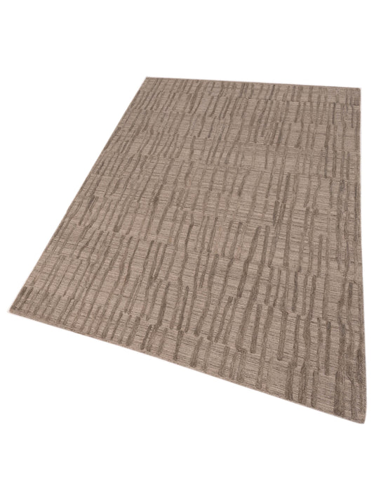 Tibarra Silver 5.11x9.2 Hand Knotted Rug