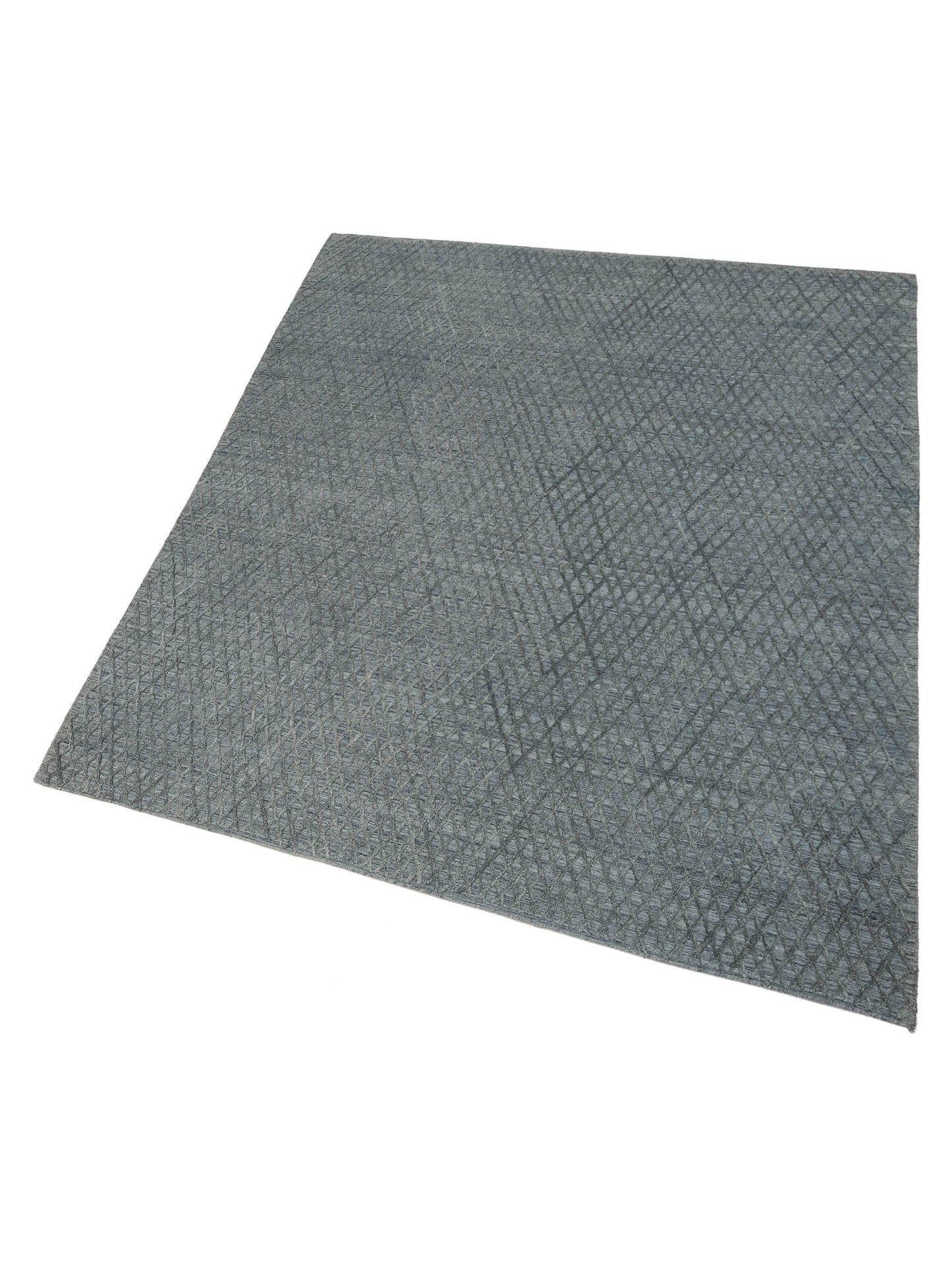 Tibarra Gray 8.2x10.1 Hand Knotted Rug