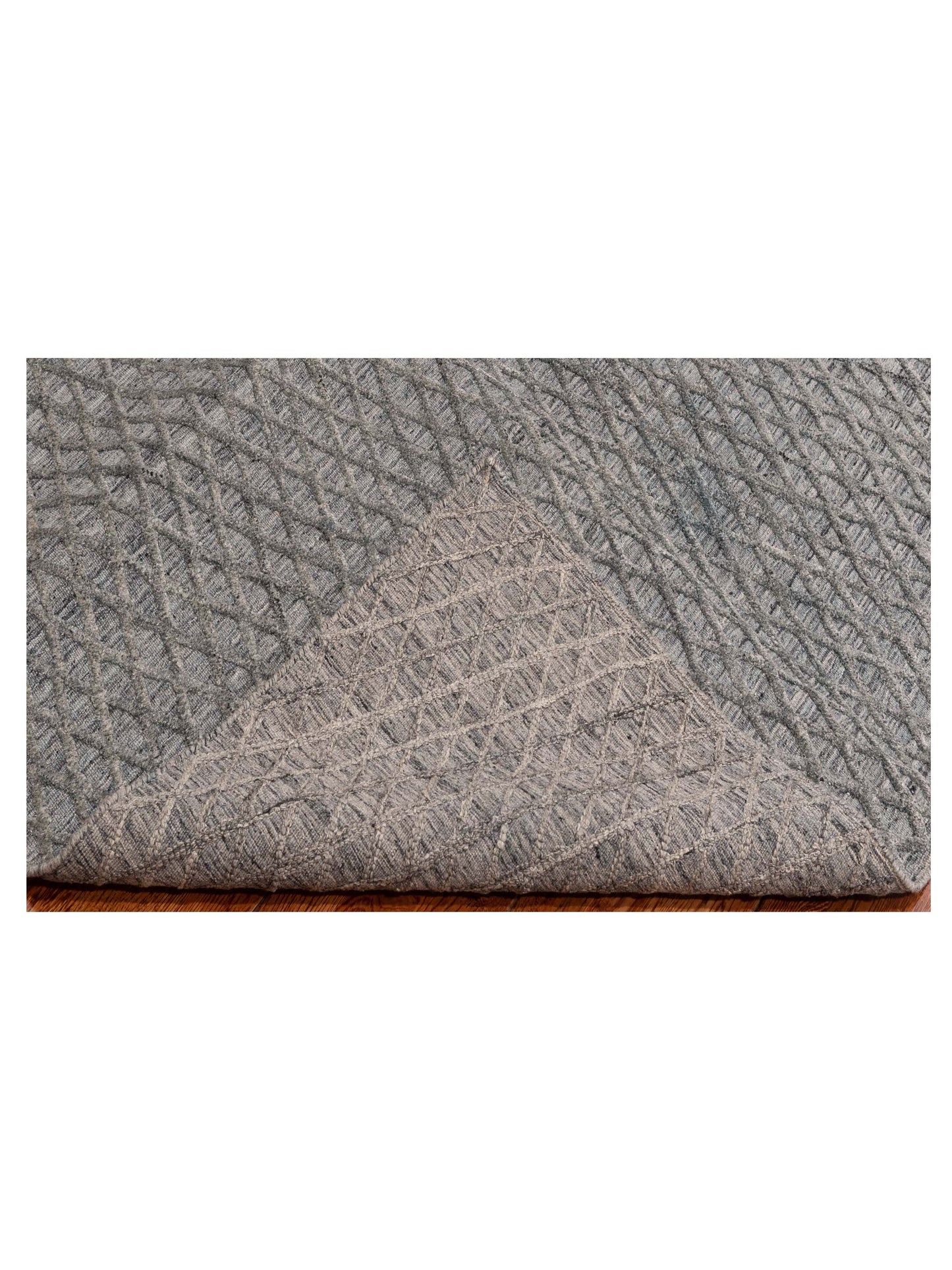 Tibarra Gray Blue Gray Blue 6.3x9.3 Hand Knotted Rug