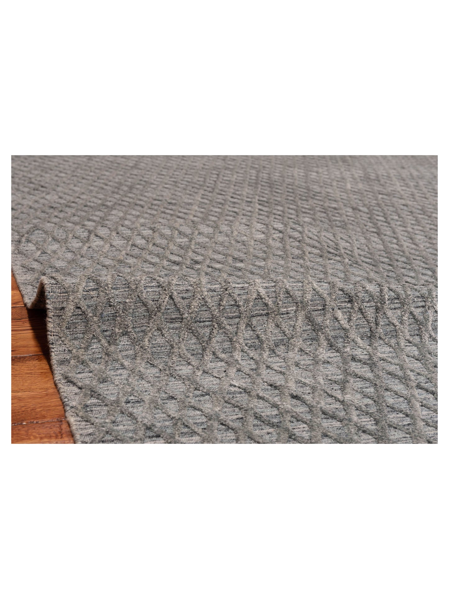 Tibarra Gray Blue Gray Blue 6.3x9.3 Hand Knotted Rug