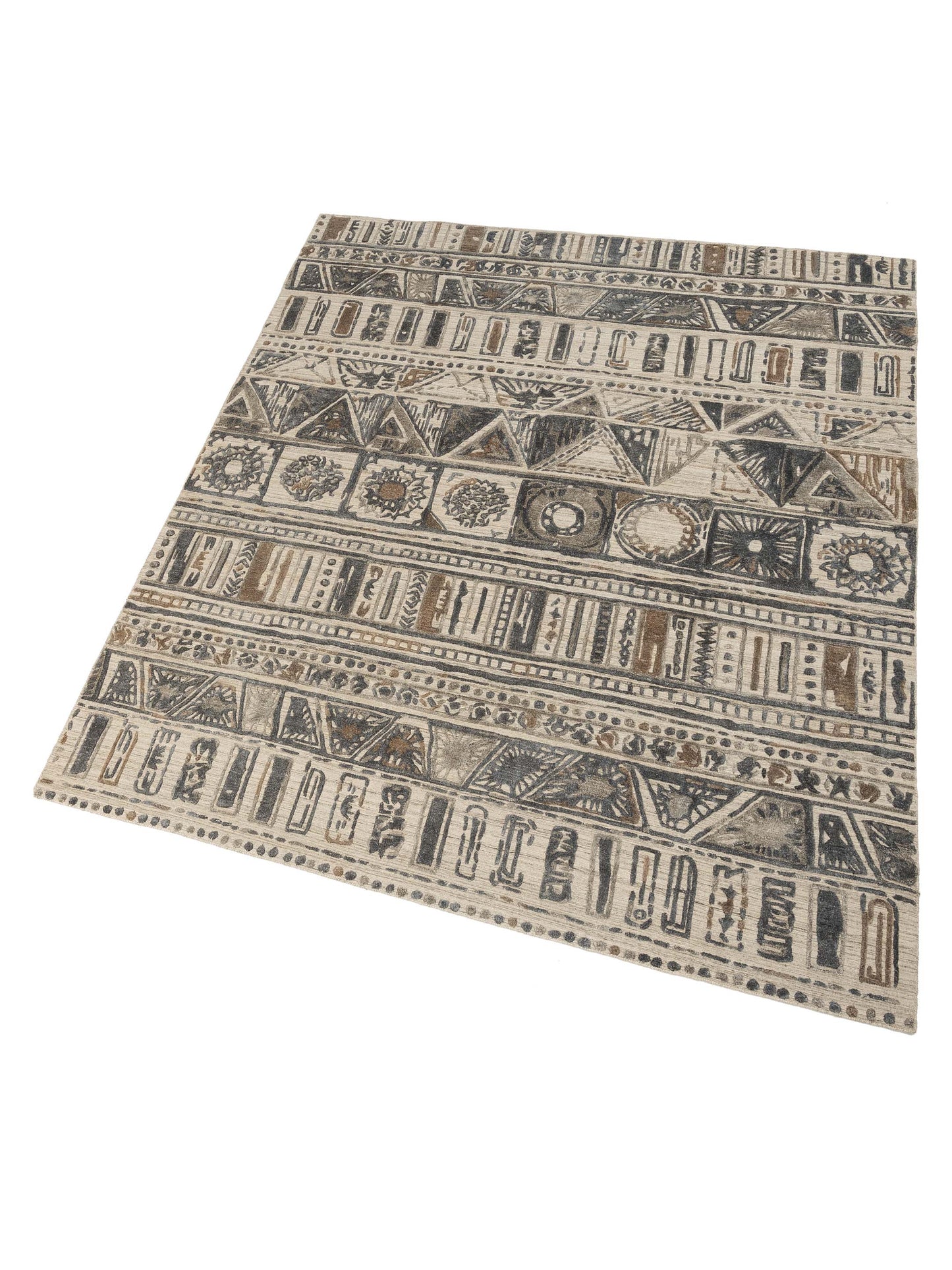 Tibarra Silver Gray 8.2x9.9 Hand Knotted Rug