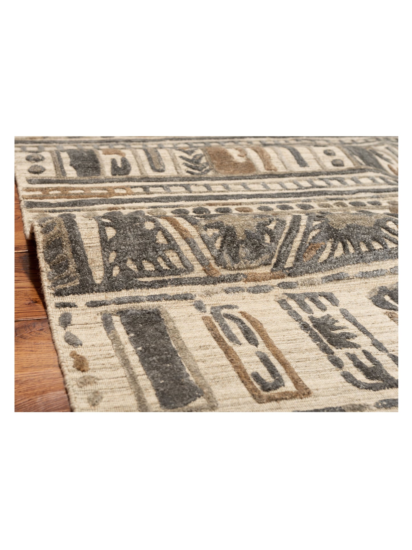 Tibarra Silver Gray 8.2x9.9 Hand Knotted Rug