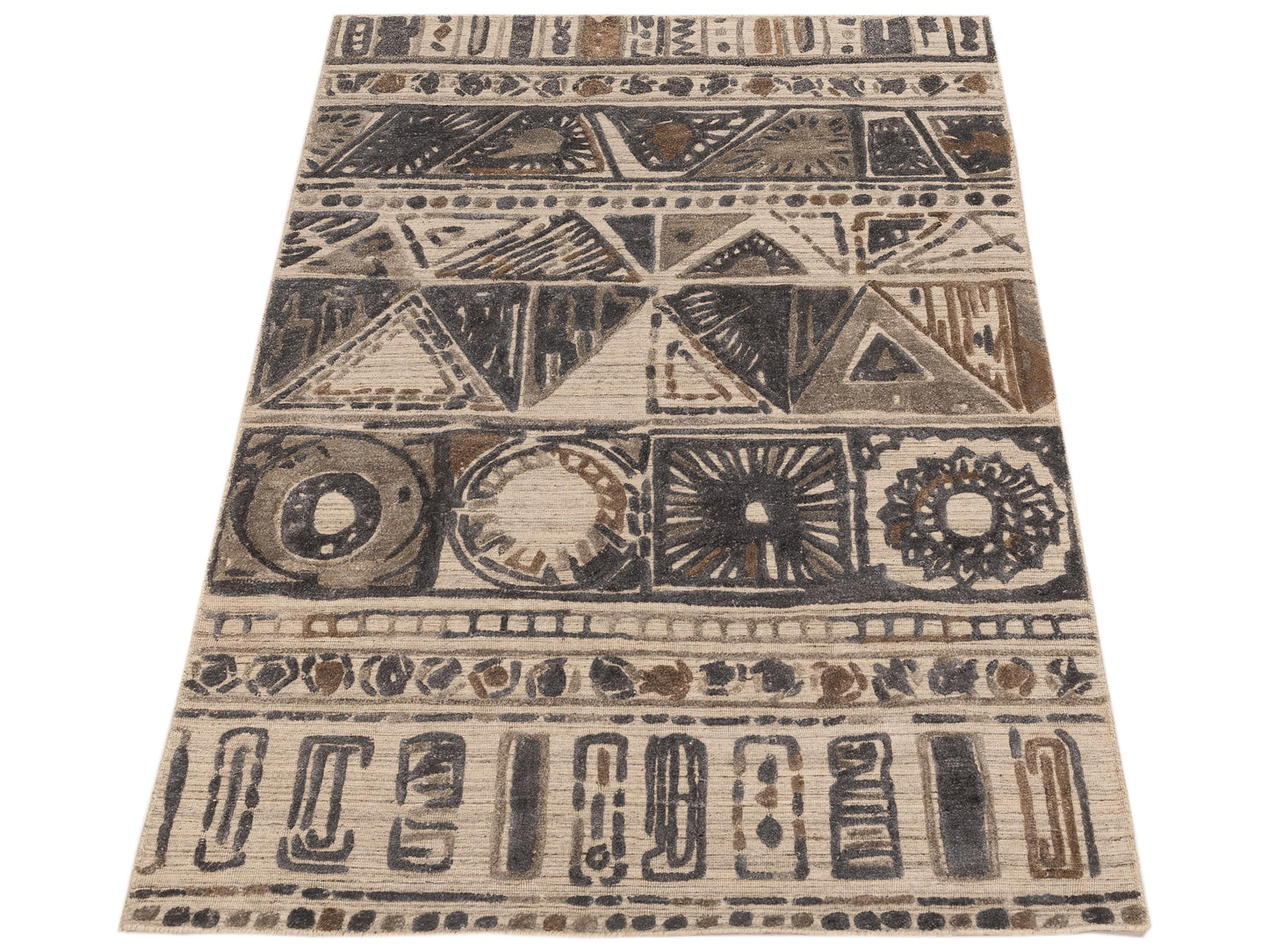 Tibarra Silver Gray 4.3x6.3 Hand Knotted Rug