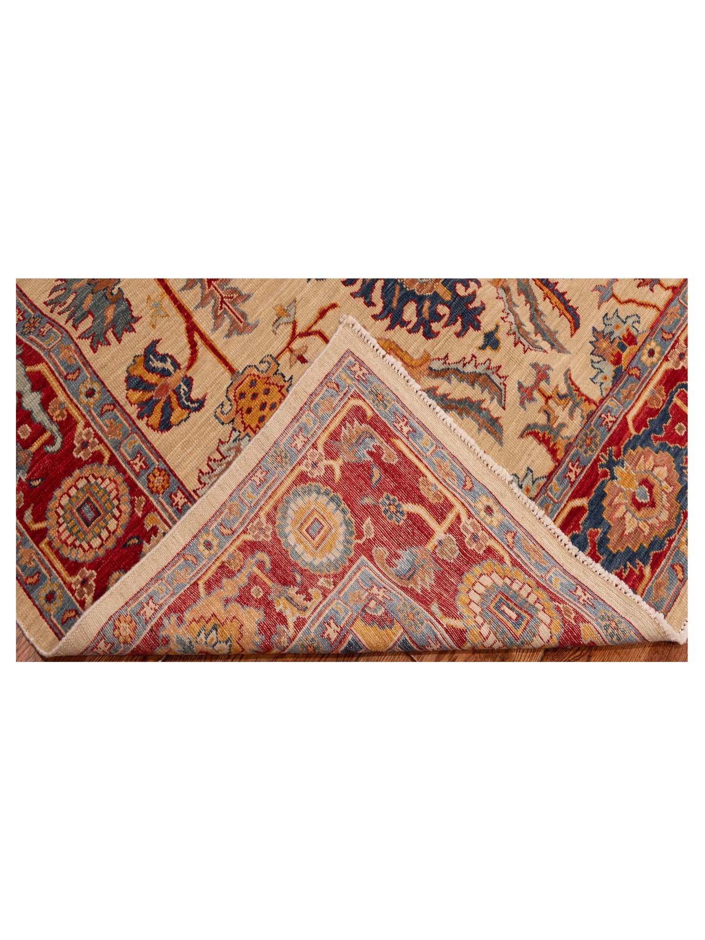 Antiqua Fine Ivory Red 5x9.9 Hand Knotted Rug