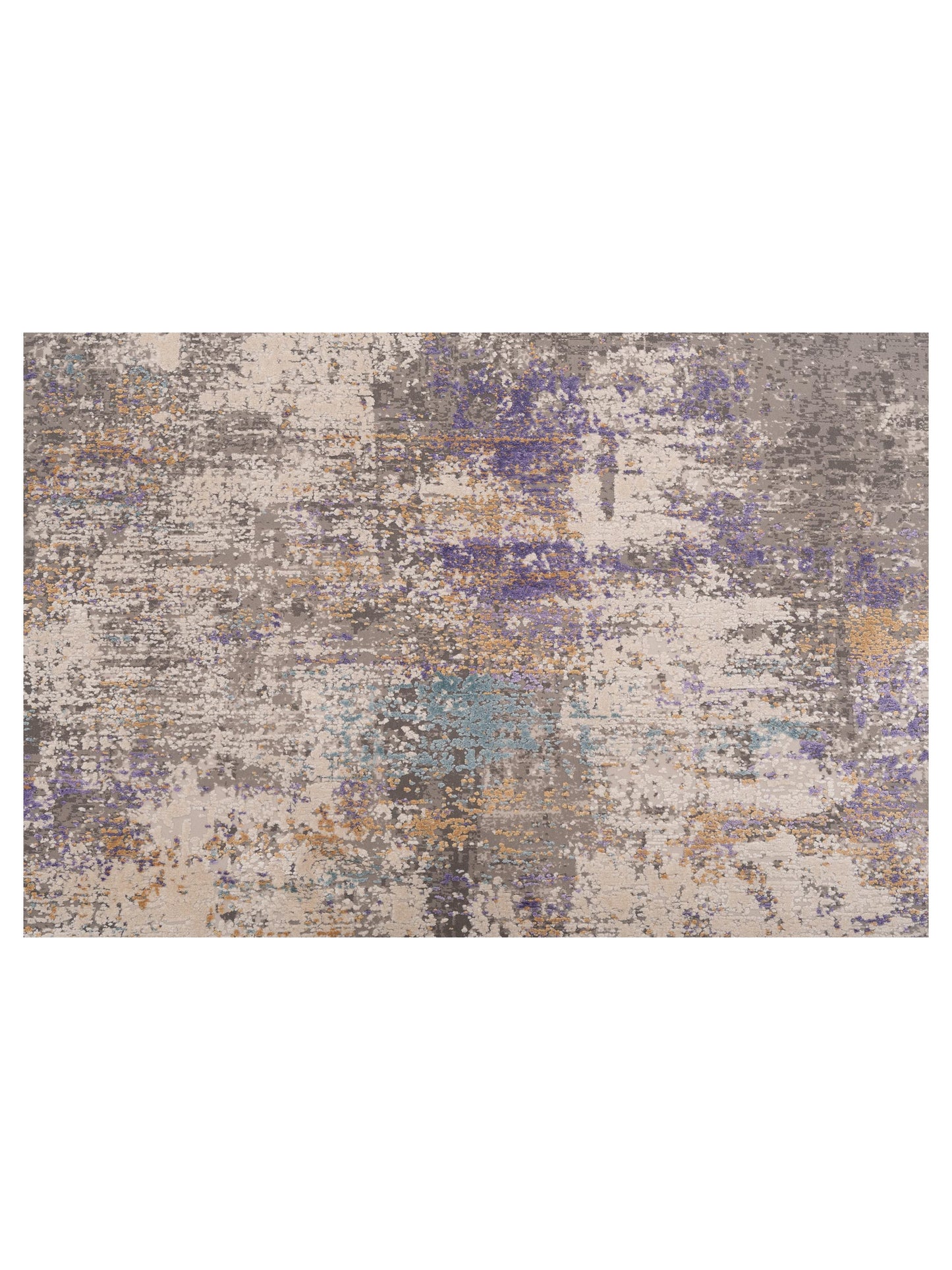 Calvera Gray Purple 3.9x6 Machine Made Rug