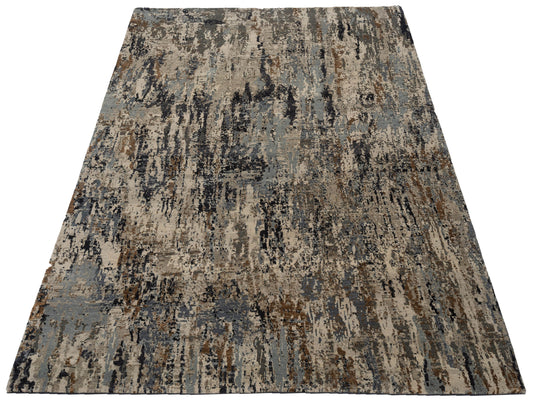 Tenzari Multi 7.11x10.2 Hand Knotted Rug