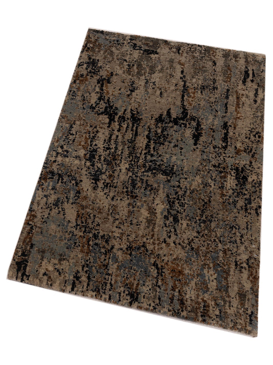 Tenzari Multi 3.4x4.11 Hand Knotted Rug