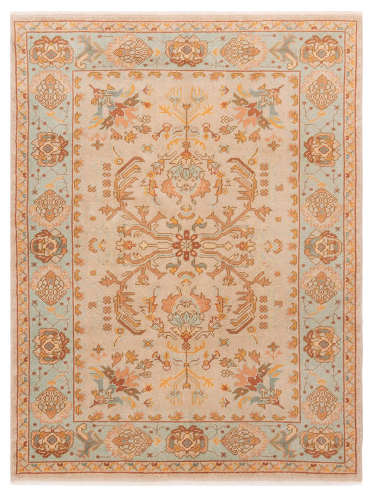 Pasha Anadol Oushak  Beige Blue Traditional