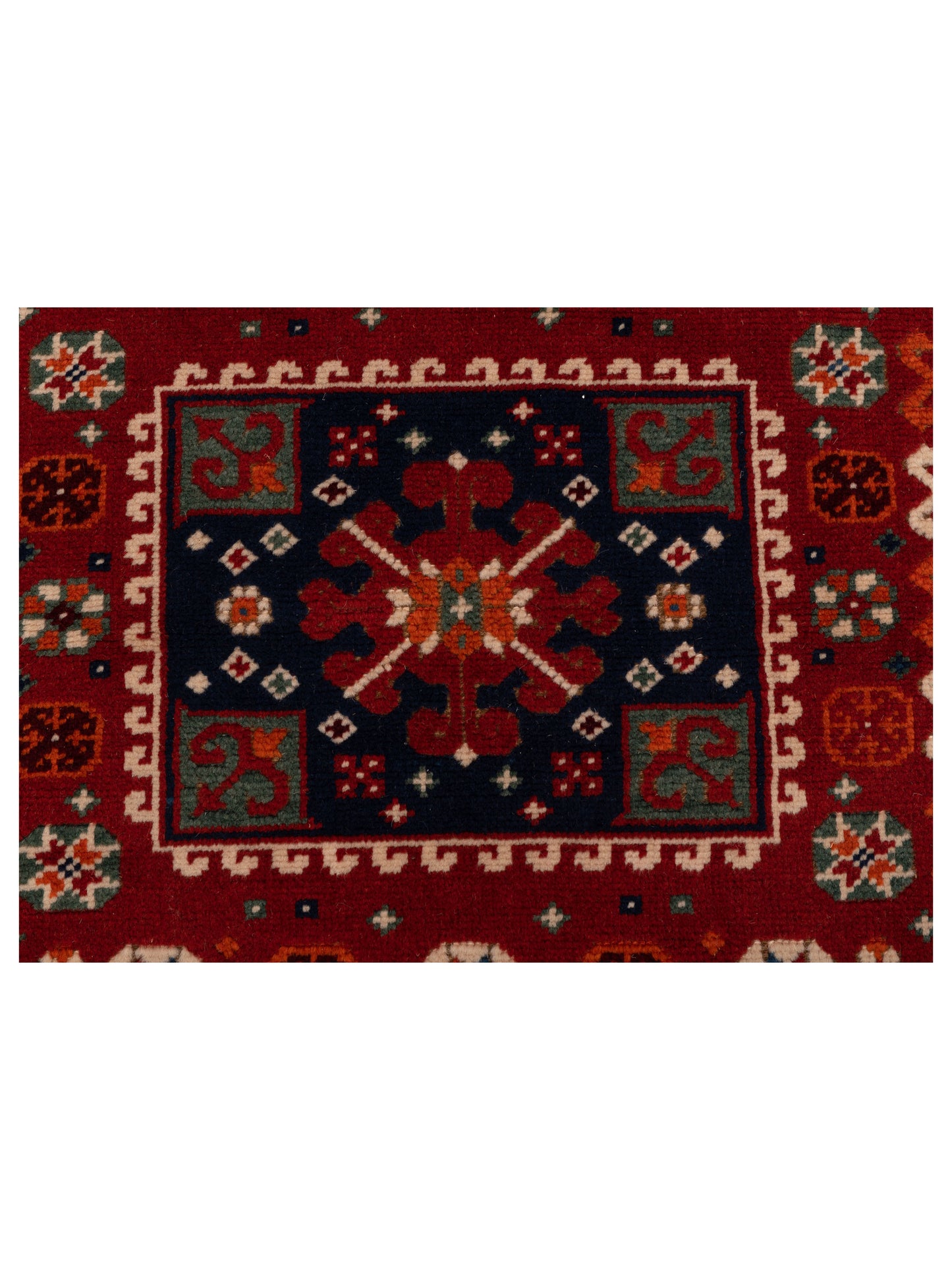 Shirvara Red Navy 4.3x5.5 Hand Knotted Rug