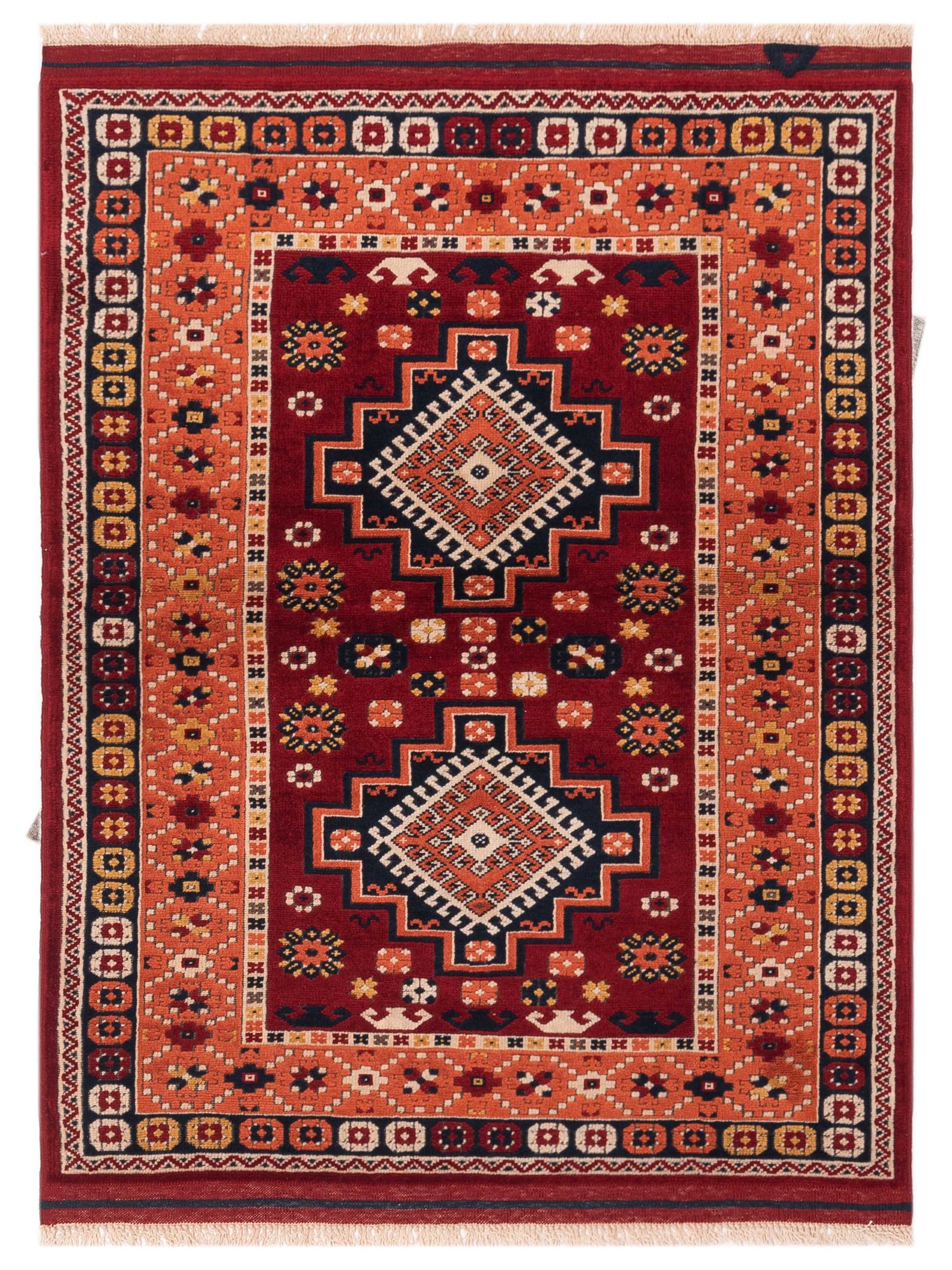 Pasha Turkish Shirwan  Red Black Traditional