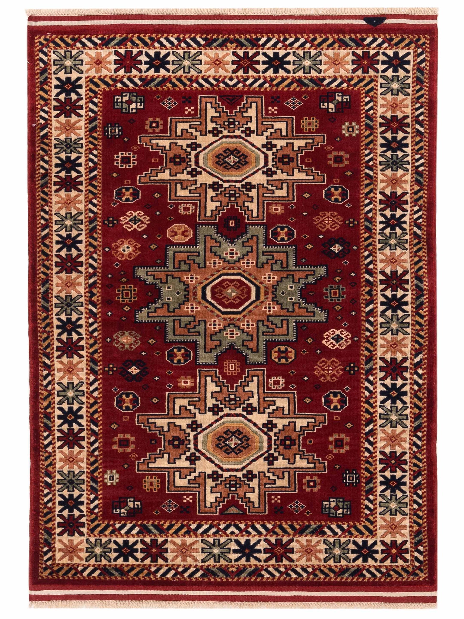 Pasha Turkish Shirwan  Red Ivory Traditional