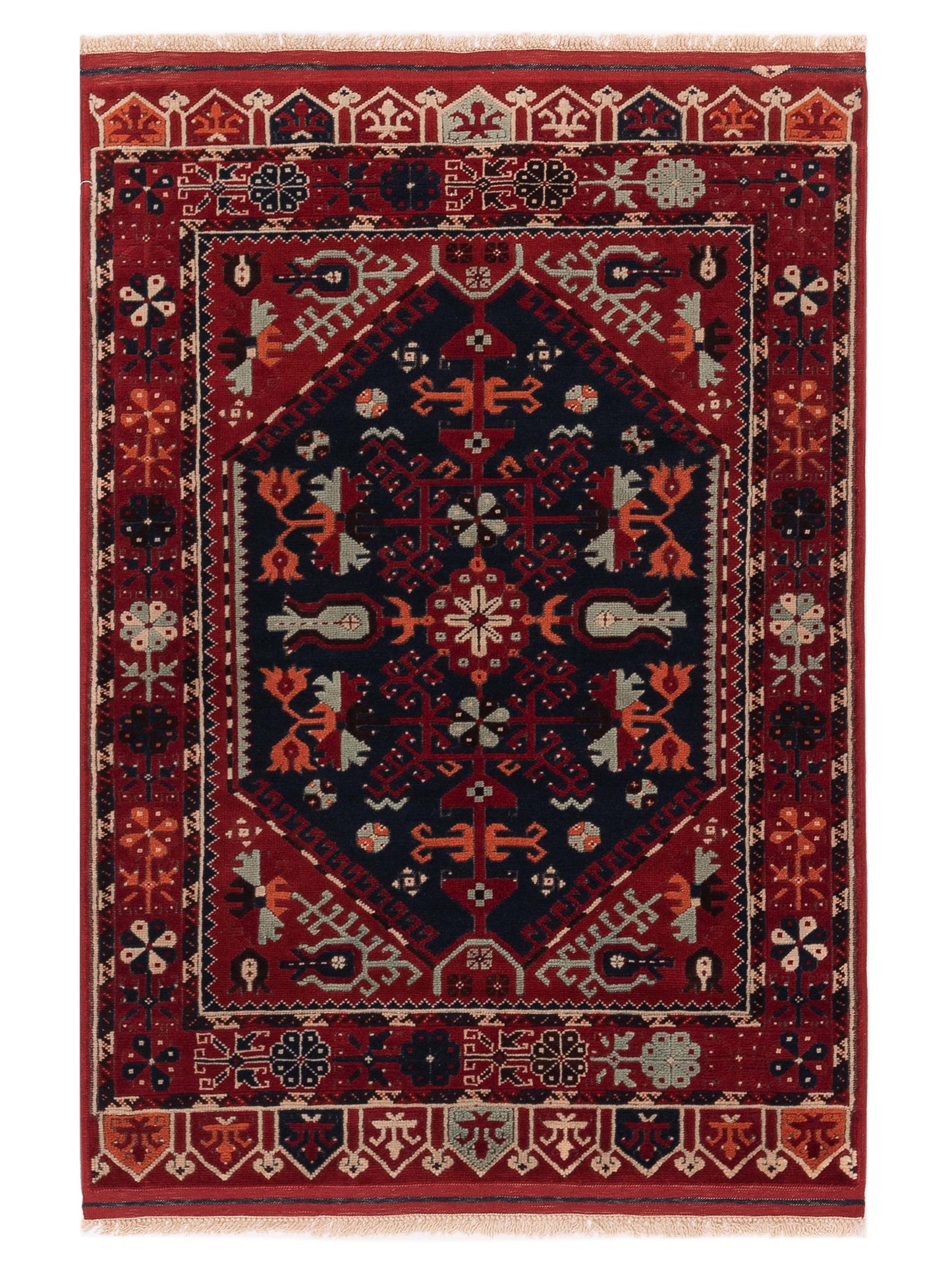 Pasha Turkish Shirwan  Black Red Traditional