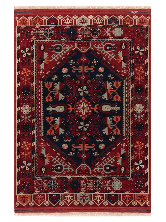 Pasha Turkish Shirwan  Black Red Traditional