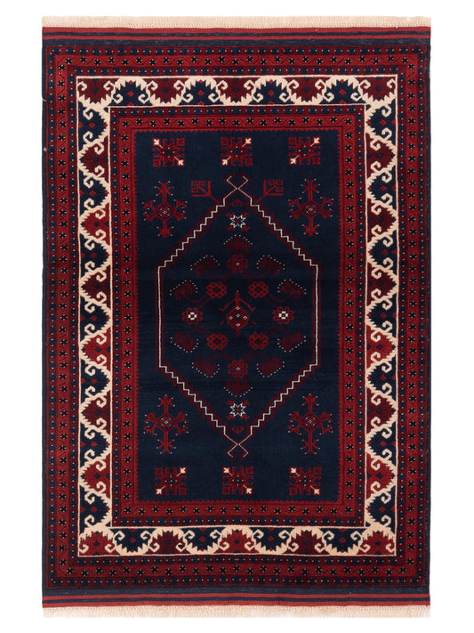 Pasha Turkish Shirwan  Black Red Traditional