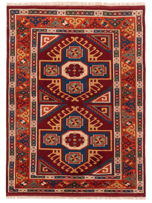 Pasha Turkish Shirwan  Red Orange Traditional