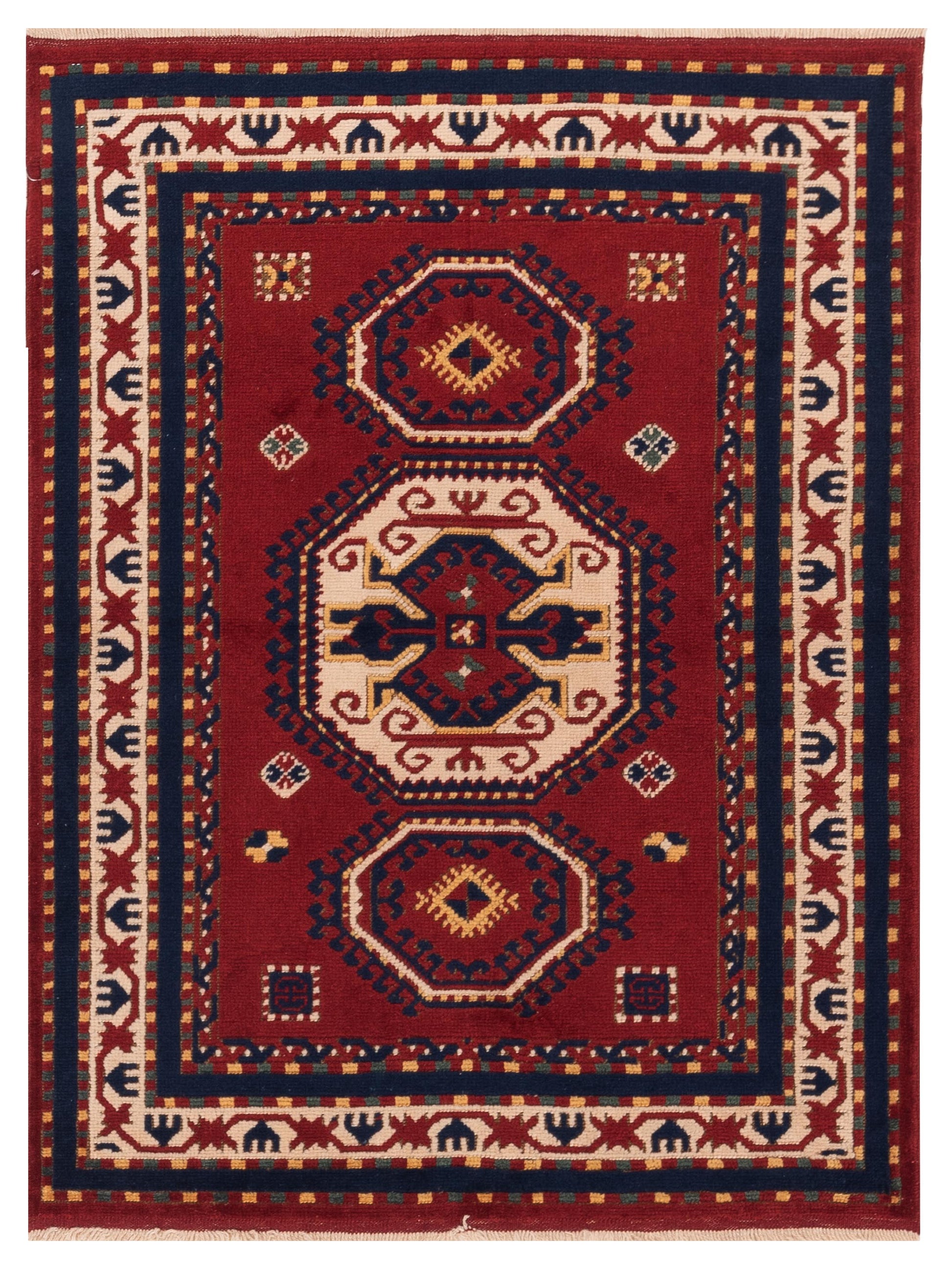 Pasha Turkish Shirwan  Red Ivory Traditional