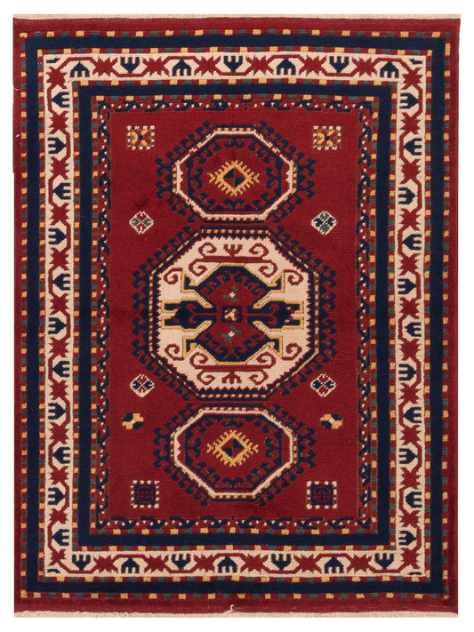 Pasha Turkish Shirwan  Red Ivory Traditional