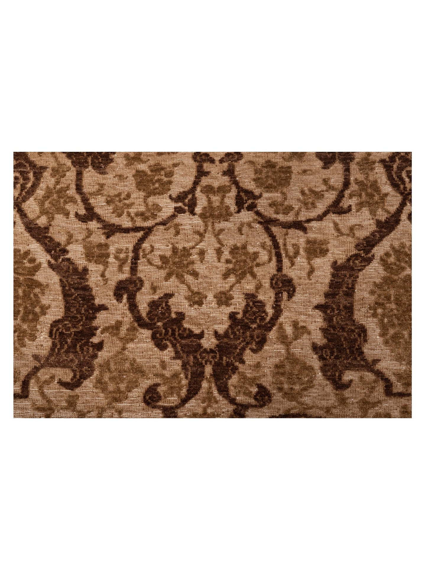 Defnera Brown Brown 8.1x9.8 Hand Knotted Rug