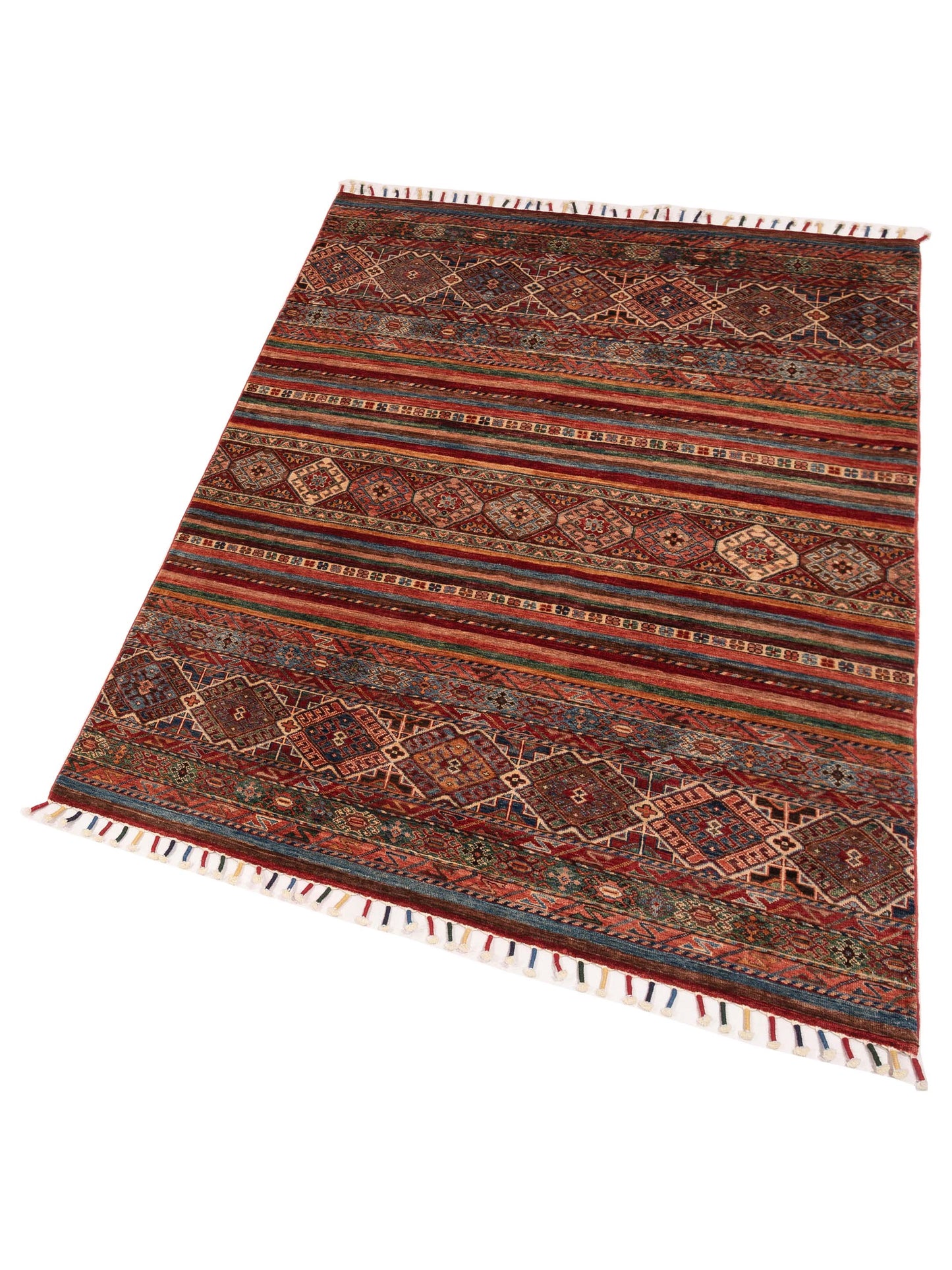 Khoraya Multi 4.11x6.10 Hand Knotted Rug