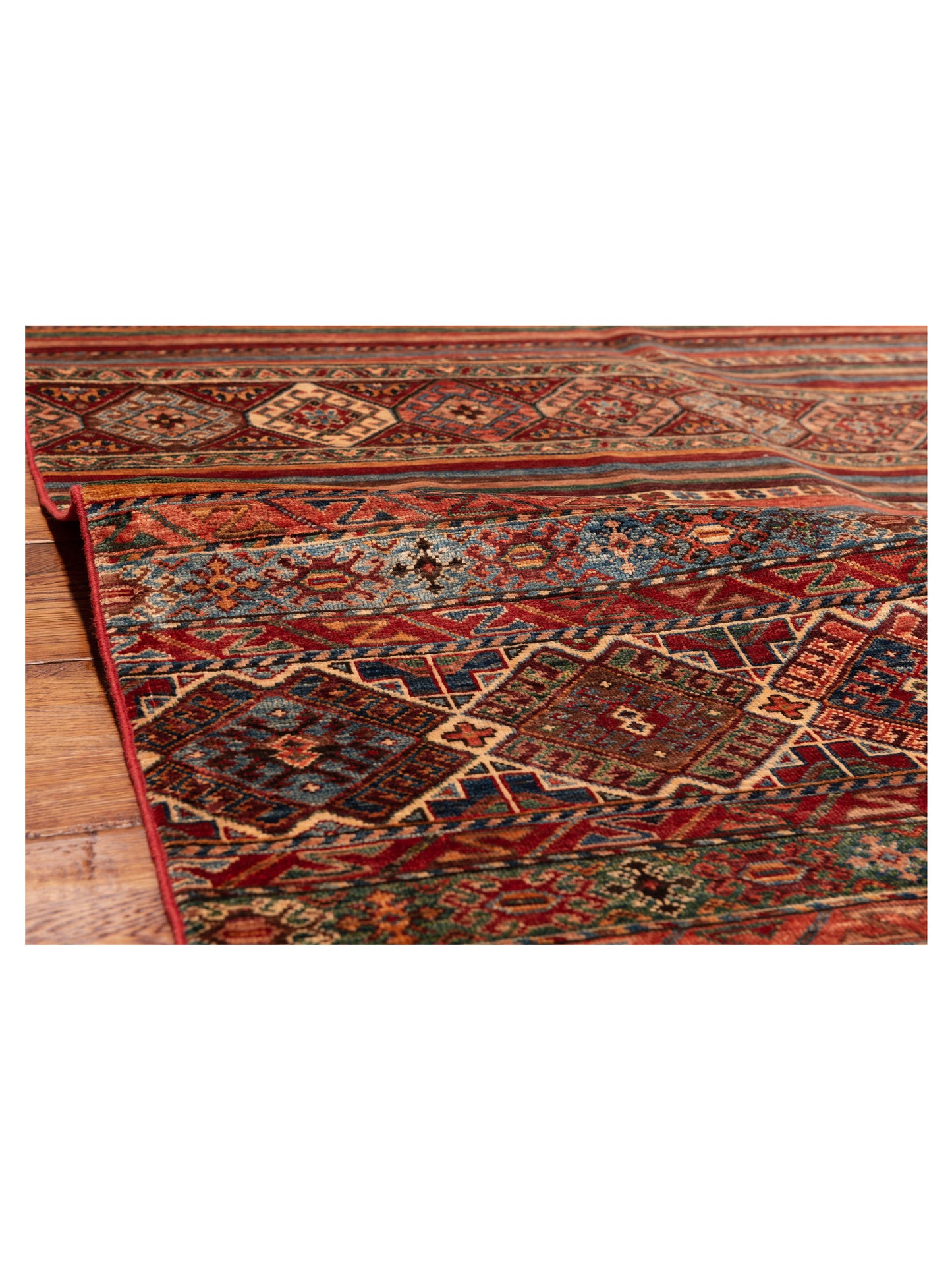 Khoraya Multi 4.11x6.10 Hand Knotted Rug