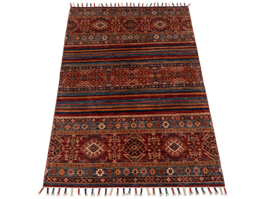 Khoraya Multi 4.1x6.2 Hand Knotted Rug
