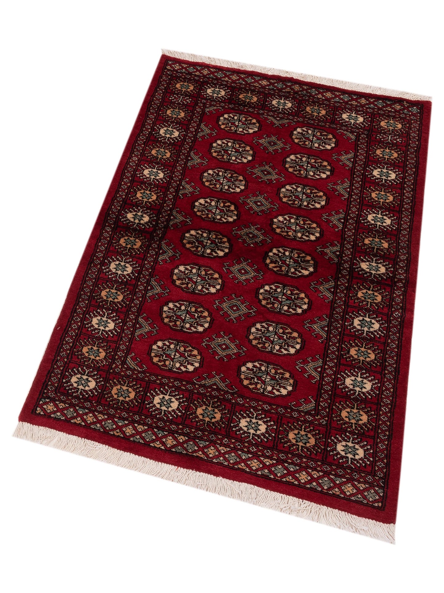 Bokhara Red Red 3.1x5.2 Hand Knotted Rug