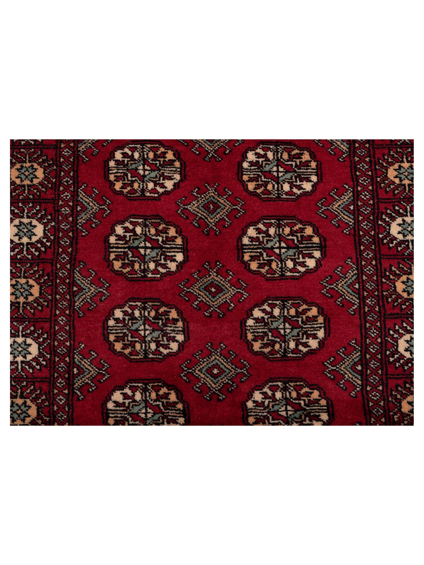 Bokhara Red Red 3.1x5.2 Hand Knotted Rug