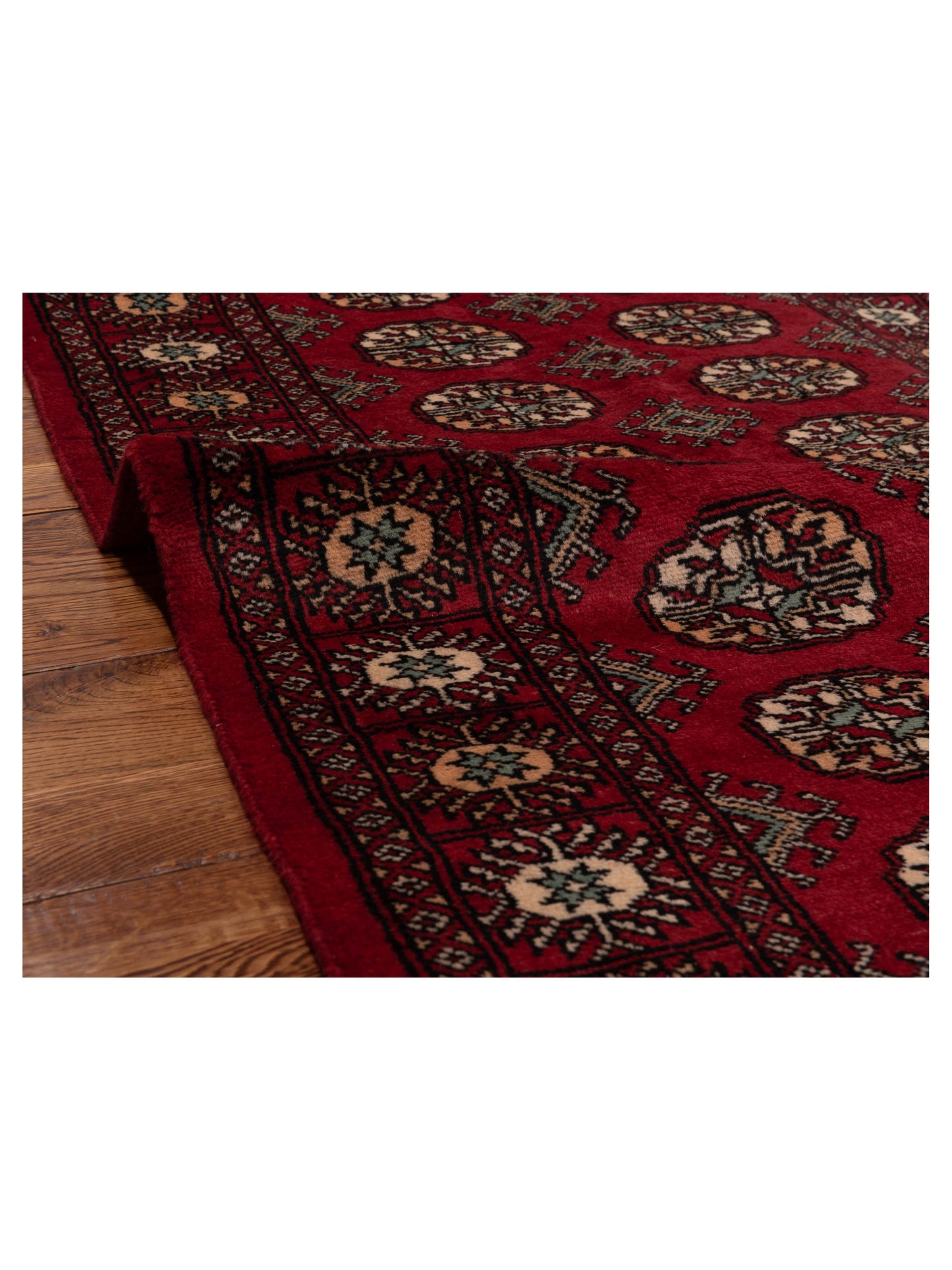 Bokhara Red Red 3.1x5.2 Hand Knotted Rug
