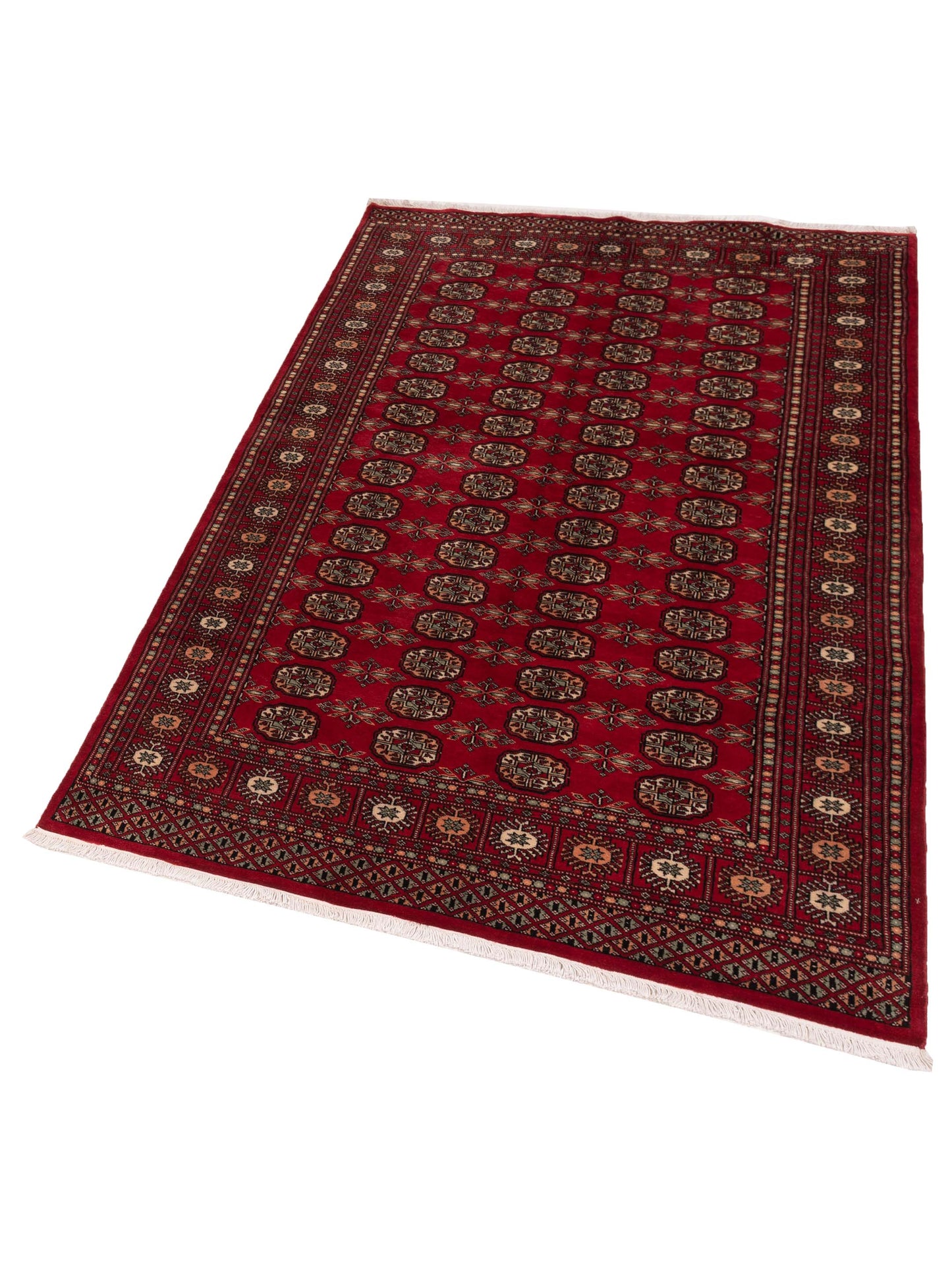 Bokhara Red Red 5.1x8.4 Hand Knotted Rug