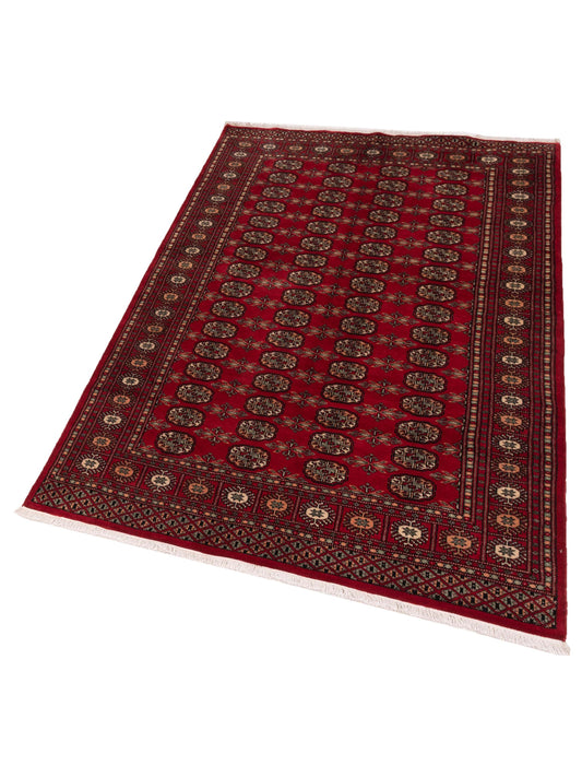 Bokhara Red Red 5.1x8.4 Hand Knotted Rug