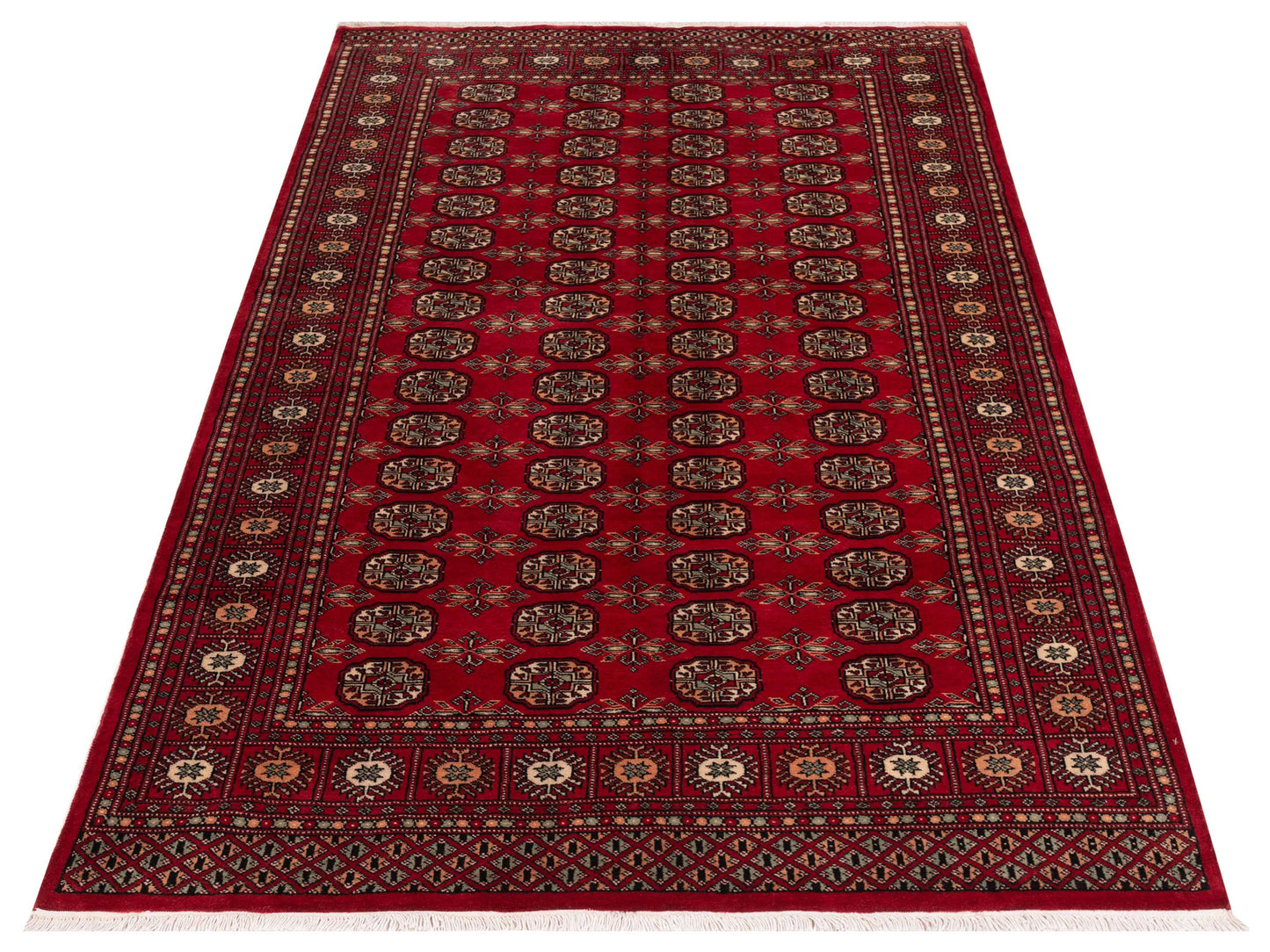 Bokhara Red Red 5.1x8.4 Hand Knotted Rug