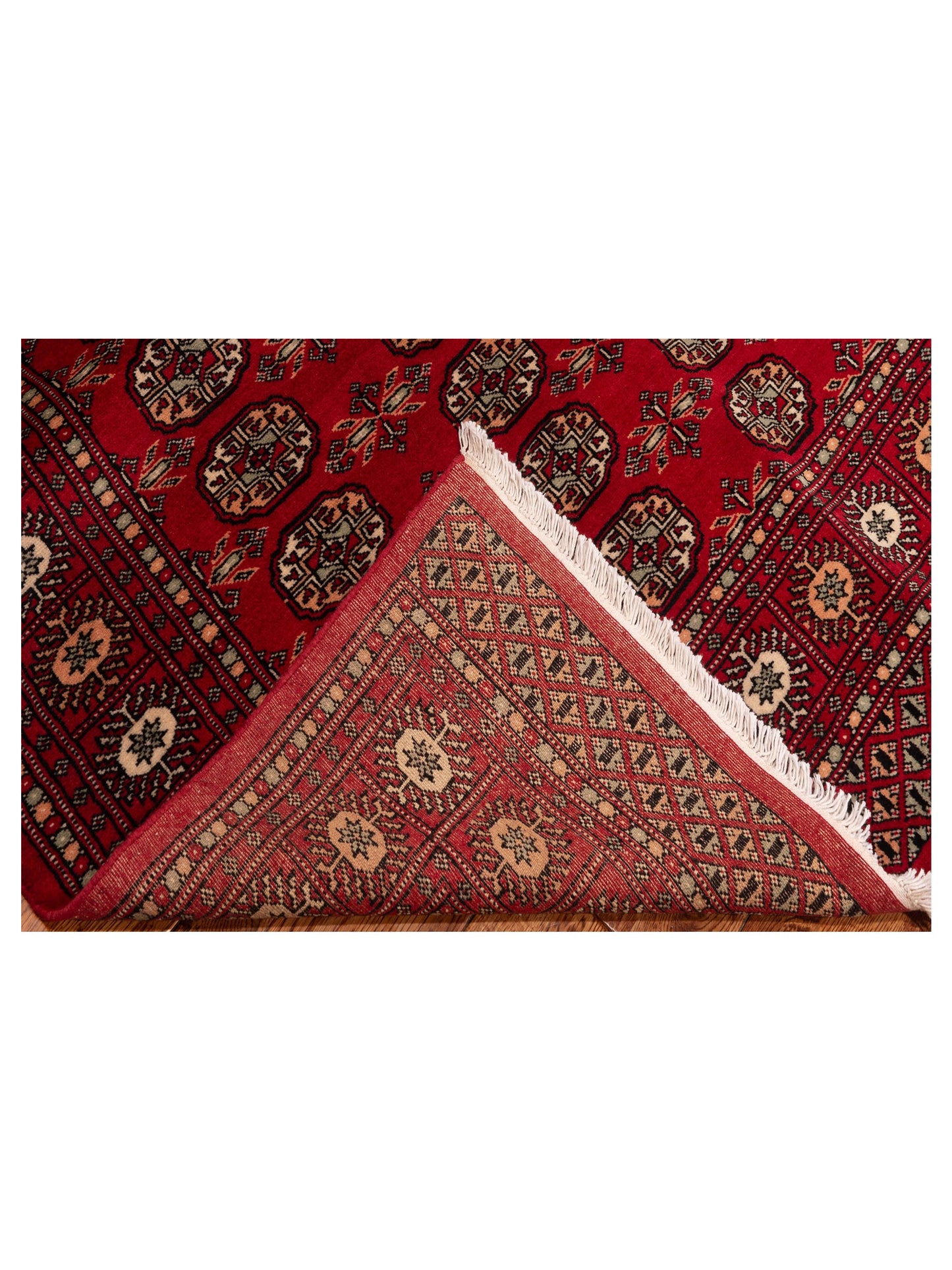 Bokhara Red Red 5.1x8.4 Hand Knotted Rug