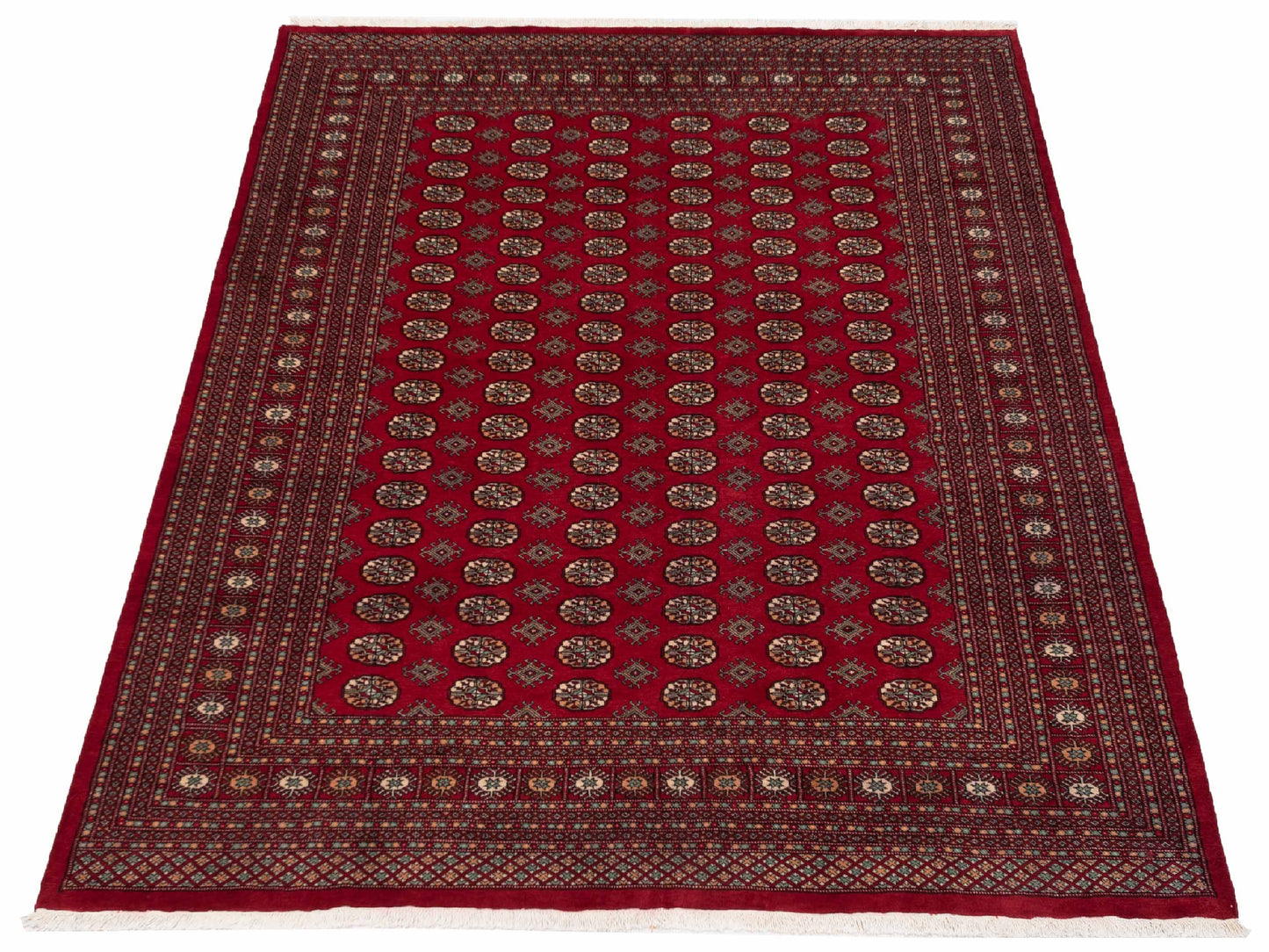Bokhara Red Red 9x11.9 Hand Knotted Rug