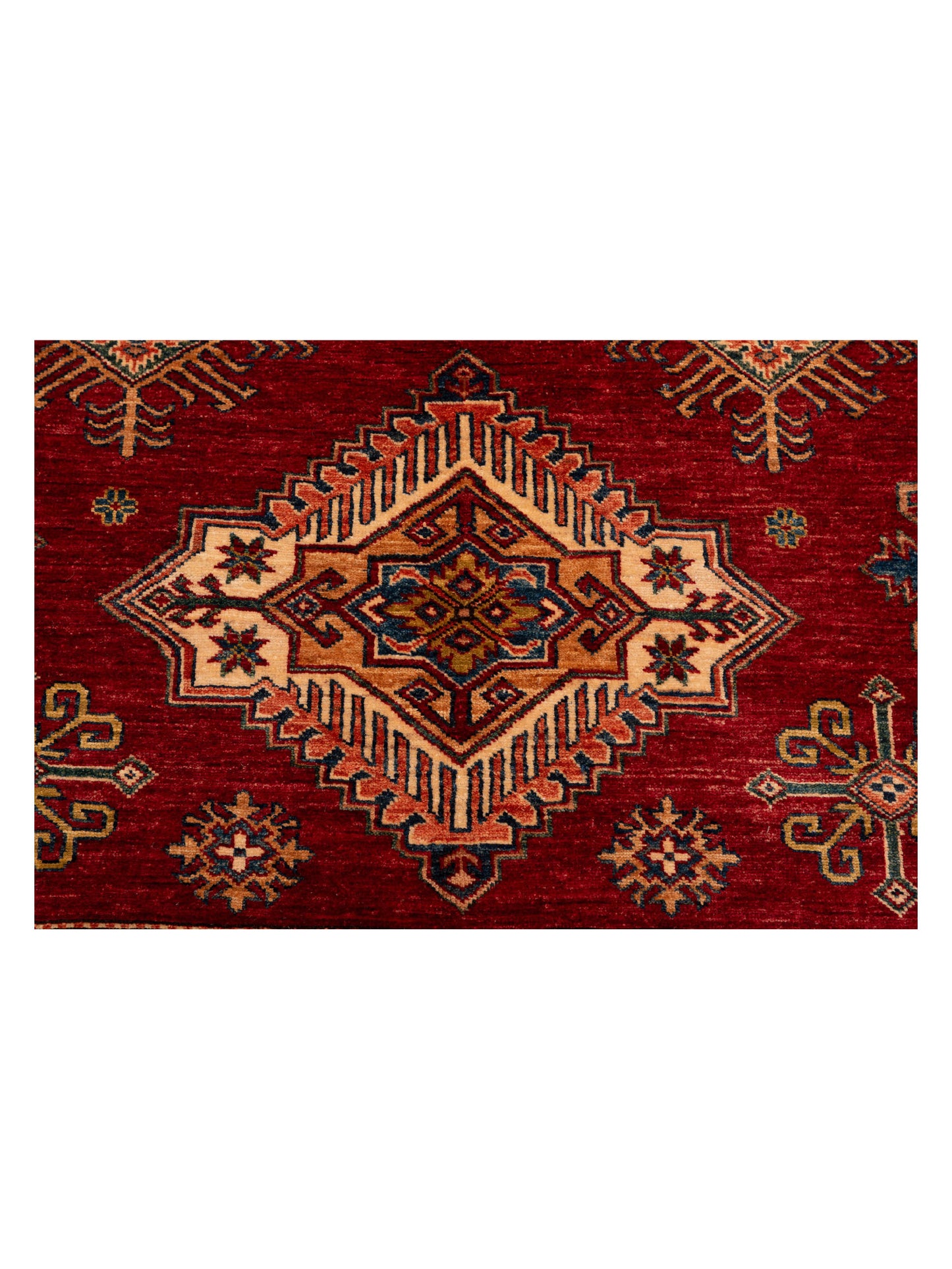 Zamira Red Ivory 9x12.3 Hand Knotted Rug
