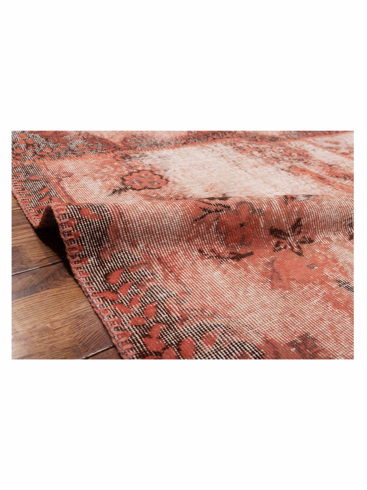 Patchwork Pink 9.1x12 Hand Knotted Rug