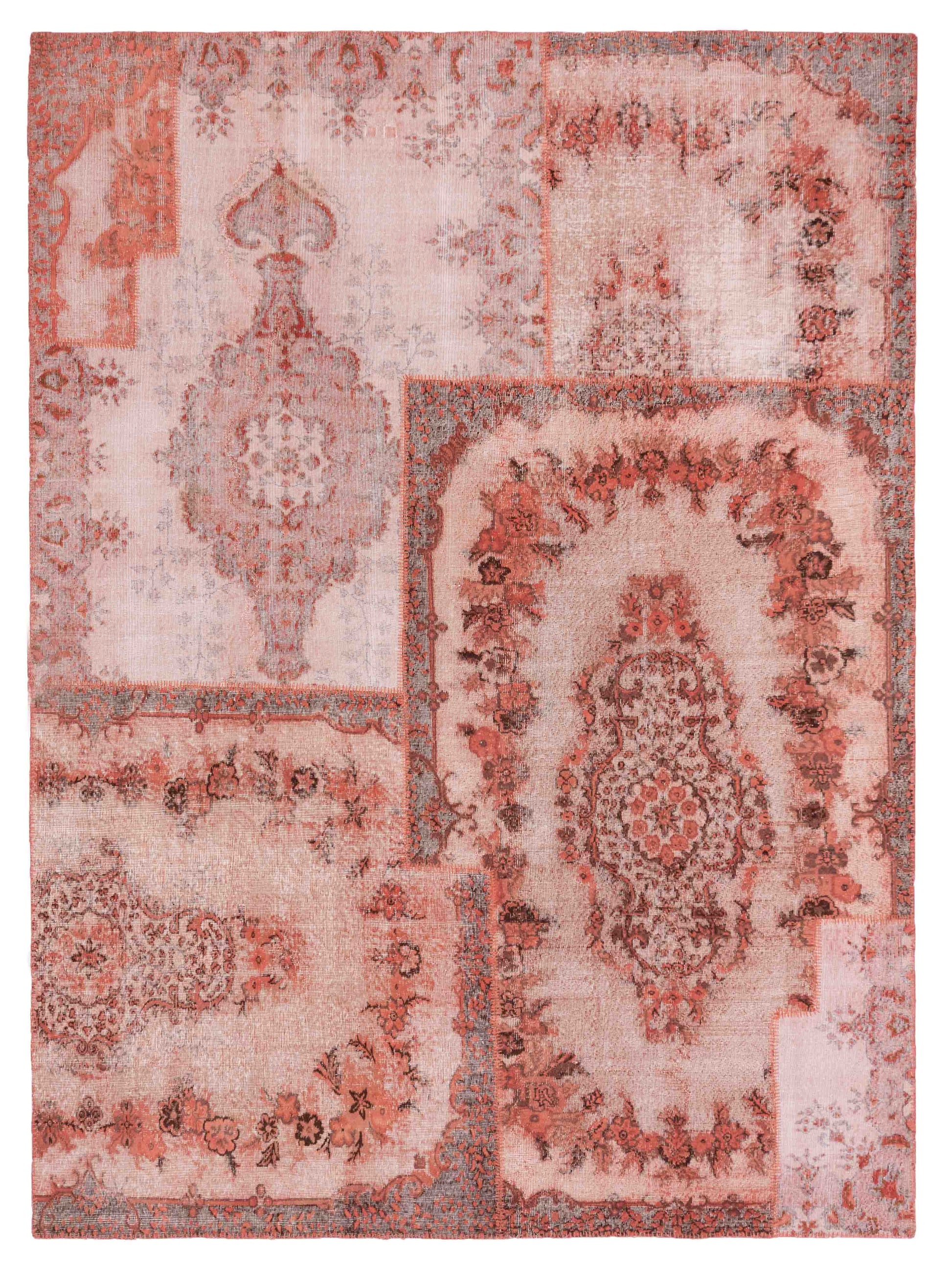Pasha Turkish Vestige Patchwork  Pink  Contemporary