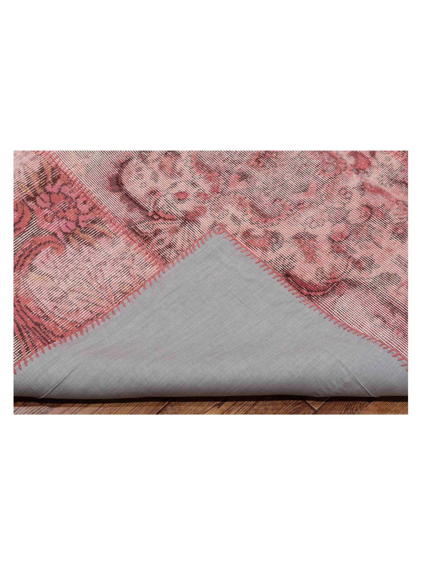 Patchwork Pink 9.1x12 Hand Knotted Rug